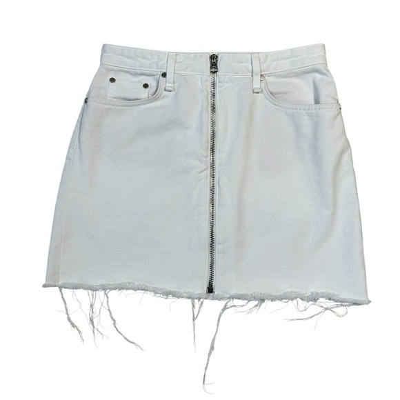 Rag & Bone | Anna White Denim Skirt, Size 27 - Picture 3 of 7